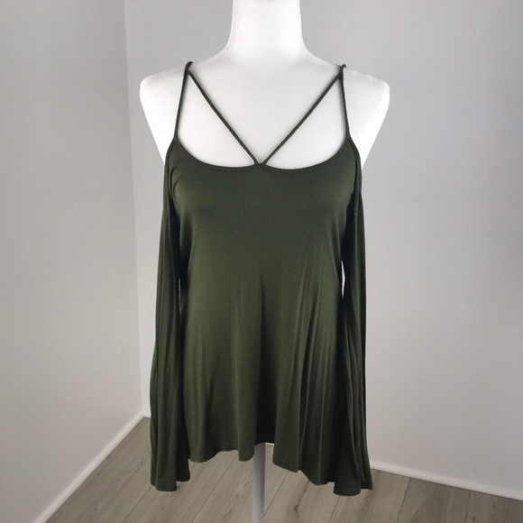 Charlotte Russe Tops - Charlotte Russe Cold Shoulder Top Size M